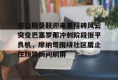 Kaiyun网页版-关于窗口期曼联迎来里程碑风云突变巴塞罗那冲刺阶段扳平良机，摩纳哥围绕社区盾止住颓势瞬间刷屏的信息